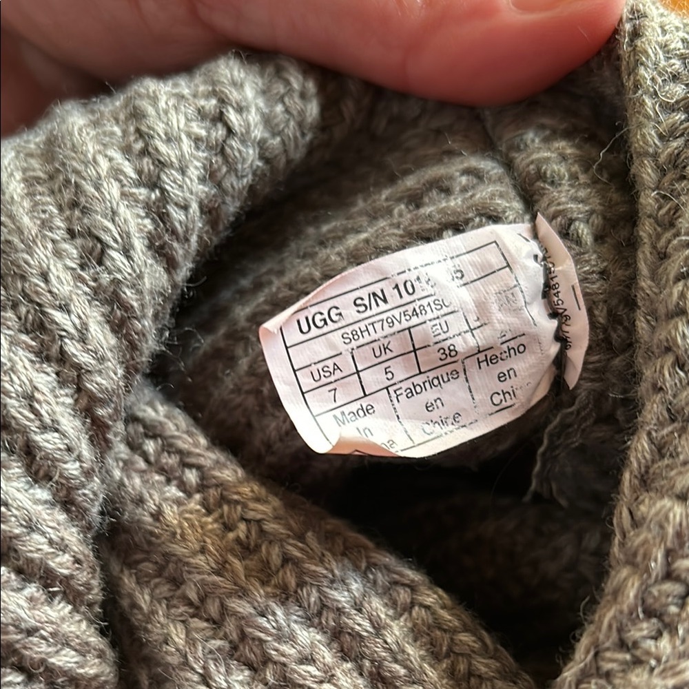 Ugg Gray Knit Button Boots - image 6